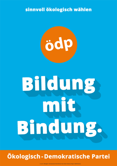 Revölution - Wahlplakat der ÖDP Bremen zur 21. Bremer Bürgerschaftswahl