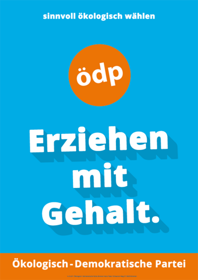 Revölution - Wahlplakat der ÖDP Bremen zur 21. Bremer Bürgerschaftswahl