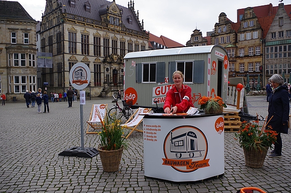 ÖDP Bauwagen in Bremen