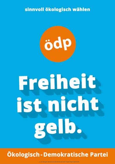 Revölution - Wahlplakat der ÖDP Bremen zur 21. Bremer Bürgerschaftswahl