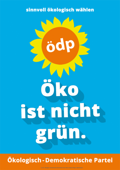 Revölution - Wahlplakat der ÖDP Bremen zur 21. Bremer Bürgerschaftswahl